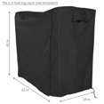 thumbnail image 4 of Sunnydaze Outdoor Weather-Resistant Heavy-Duty Durable Polyester with PVC Backing Firewood Log Rack Cover - 5' - Black, 4 of 7