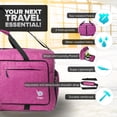 thumbnail image 4 of Bolsa de lona Bago grande de 100 litros para viajes para mujeres y hombres con compartimento para za, 4 of 8