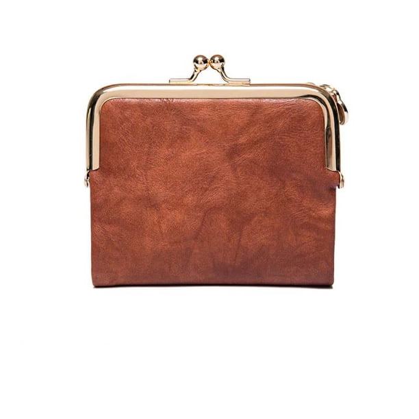 Yhmxh Organizadores y almacenamiento Mini billetera con clip para mujer, estilo retro, multifuncional, plegable, con clip para dinero y tarjetas Almacenamiento de ducha Almacenamiento de juguetes