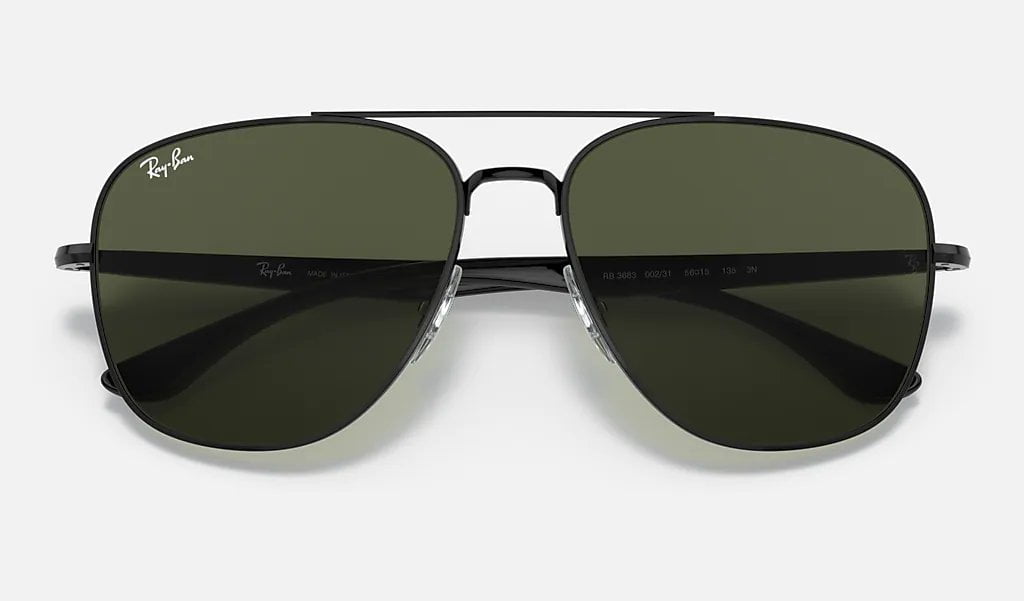 Ray Ban Green Aviator Unisex Sunglasses RB3683 002/31 56