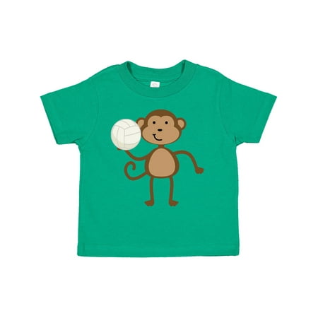 

Inktastic Volleyball Monkey Boy Gift Toddler Boy Girl T-Shirt