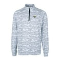 thumbnail image 2 of Men's Cutter & Buck Charcoal Jacksonville Jaguars Big & Tall Traverse Eco Camo Tri-Blend DryTec Quarter-Zip Jacket, 2 of 3