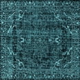 thumbnail image 1 of Ahgly Company Indoor Square Persian Light Blue Bohemian Area Rugs, 4' Square, 1 of 4