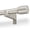 nickel-32"-45", variant on White Adjustable 32"-144" Single Curtain Rod with Finials