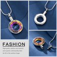thumbnail image 4 of Circle of Life Urn Necklace for Ashes for Women Men Crystal Eternity Cremation Jewelry Urn Necklace for Ashes Eternity Keepsake for Women Men, 4 of 7