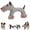 Dog, variant on Linen Safari Companions, 2026 New Squeaky Dog Chew Animals, Sturdy Linen Fabric, Durable Corduroy for Small Medium Dogs, Relieve Boredom and Anxiety in Dogs