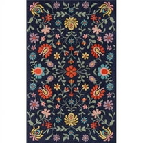 Momeni Newport Floral Farmhouse Area Rugs, Beige