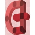 thumbnail image 1 of Ahgly Company Machine Washable Indoor Rectangle Transitional Red Area Rugs, 2' x 3', 1 of 7