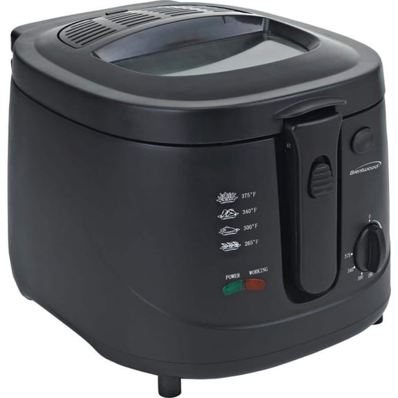 2.6 qt. Black Electric Deep Fryer