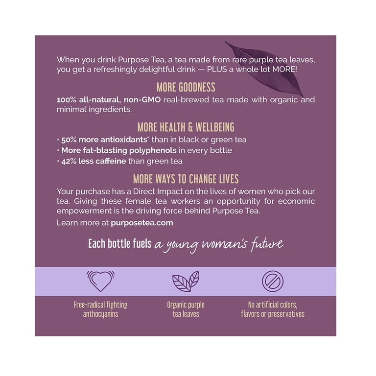 Purple Tea Extract Watermelon Mint Tea Purpose Tea Purple Peach | Organic Purple Leaf Iced ...