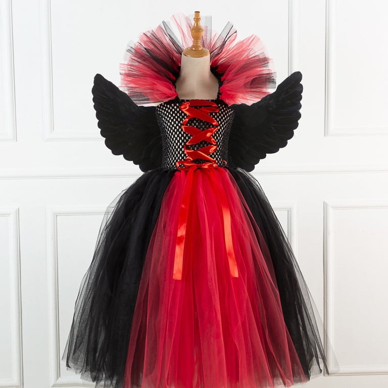 JLFKNG Casual Baby Girls Tulle Pageant Dresses Fly Sleeve Party Style Mesh  Gown Dresses With Wing 2Pcs Outfits Interested Girls Clothing - Walmart.com