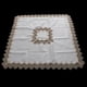 thumbnail image 3 of Mantel Mantel Rectangular Mantel Poliéster Lavable Boda blanco 130X130cm, 3 of 9