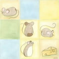 thumbnail image 3 of Vess, June Erica 20x20 Black Modern Framed Museum Art Print Titled - Tic-tac Mice in Blue, 3 of 5