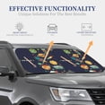thumbnail image 4 of Haiem Space Car Windshield Sun Shade (2 Pieces) Foldable Windshield Sun Shade Car Accessories for Truck SUV Pickup-Small, 4 of 7