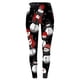 thumbnail image 2 of Gibobby Pantalones estampados navideños personalizados para mujer, polainas personalizadas para polainas para correr, polainas navideñas de muñeco de nieve para fiesta (Negro, L), 2 of 3