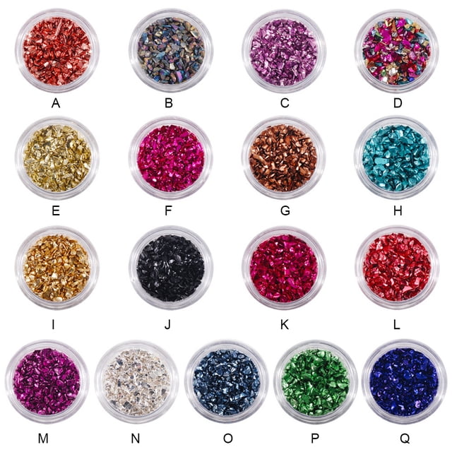 Nail Art Crushed Glass Stones Irregular Glitter 3D Tips Decoration Crystal Fragment DIY Rhinestone Fillers Manicure Accessories Brown