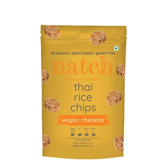 Natch - Thai Rice Chips, Vegan Cheddar 100g