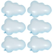 6 Pcs Aluminum Film Balloon Birthday Cloud Balloons Clouds Decorations