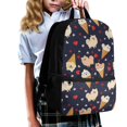 thumbnail image 3 of Uourmeti Wear Resistant 17 Inch Backpack for Work, Adjustable Comfort Straps Large Capacity Large Storage School Backpack, Pomeranian Ice Cream Print, 3 of 6