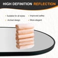 thumbnail image 3 of CONCETTA Bathroom Mirror, Oval Wall Mirror with Anti-Rust Metal Frame, Tempered Glass, Morden Vanity Mirror for Over Sink, Entryway, Living Room, Bedroom, Horizontal or Vertical(24" x 36", Black), 3 of 5