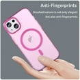 thumbnail image 2 of For iPhone 14 MagSafe Frosted Translucent TPU + PC Full Coverage Phone Case,Pink,For iPhone 14, 2 of 16