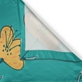 thumbnail image 3 of Ambesonne Flowers Kitchen Curtains, Springtime Meadow Blooms, 55"x24", Teal and Pale Orange, 3 of 3