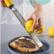 thumbnail image 5 of PRO Citrus Zester & Manual Cheese Grater - Parmesan, Lemon, Ginger, Garlic, Nutmeg, Chocolate - Sharp Stainless Steel, 5 of 5