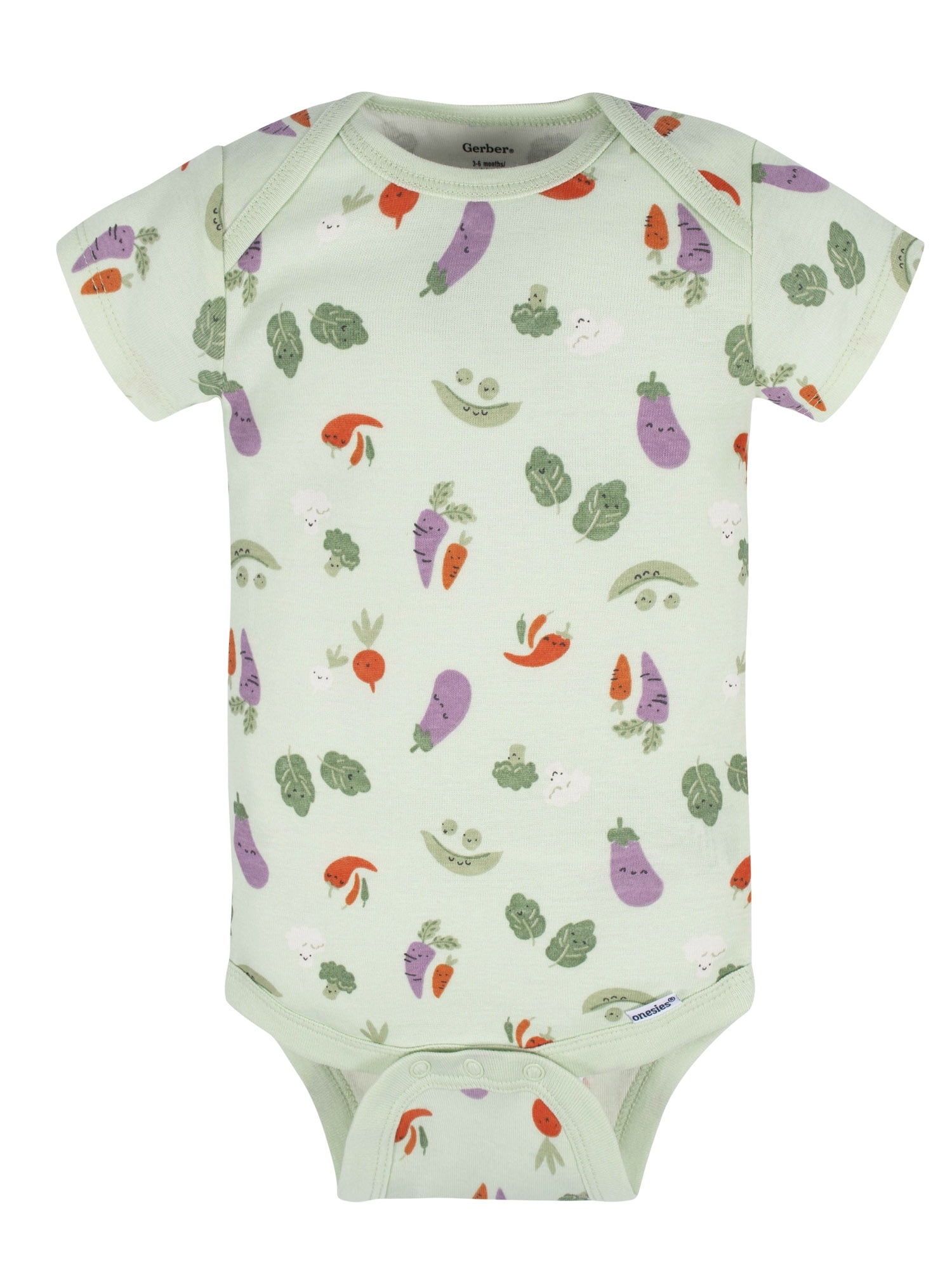Gerber Baby Boy or Girl Gender Neutral Short Sleeves Onesies Bodysuits, 8-Pack (Newborn - 12 Months)