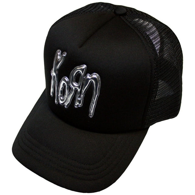 Korn Adult Sonic Silver Back Print Logo Trucker Cap
