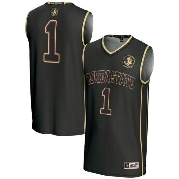 Male GameDay Greats #1  Black Florida State Seminoles  Lightweight Basketball Jersey