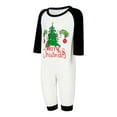 thumbnail image 3 of Christmas Family Pajamas Matching Set Christmas Tree Print Long Sleeve Tops and Plaid Pants Loungewear Soft Sleepwear, 3 of 10