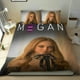 thumbnail image 1 of Película M3GAN Megan Conjunto de sábanas temático, trío de piezas, cómodo y amigable con la piel, diseño único, regalo de decoración para el hogar para familiares, amigos y fans,140cm *210cm, 1 of 6