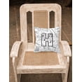 thumbnail image 2 of Carolines Treasures CJ2007-HPW1414 Letter H Musical Note Letters Canvas Fabric Decorative Pillow, 2 of 4