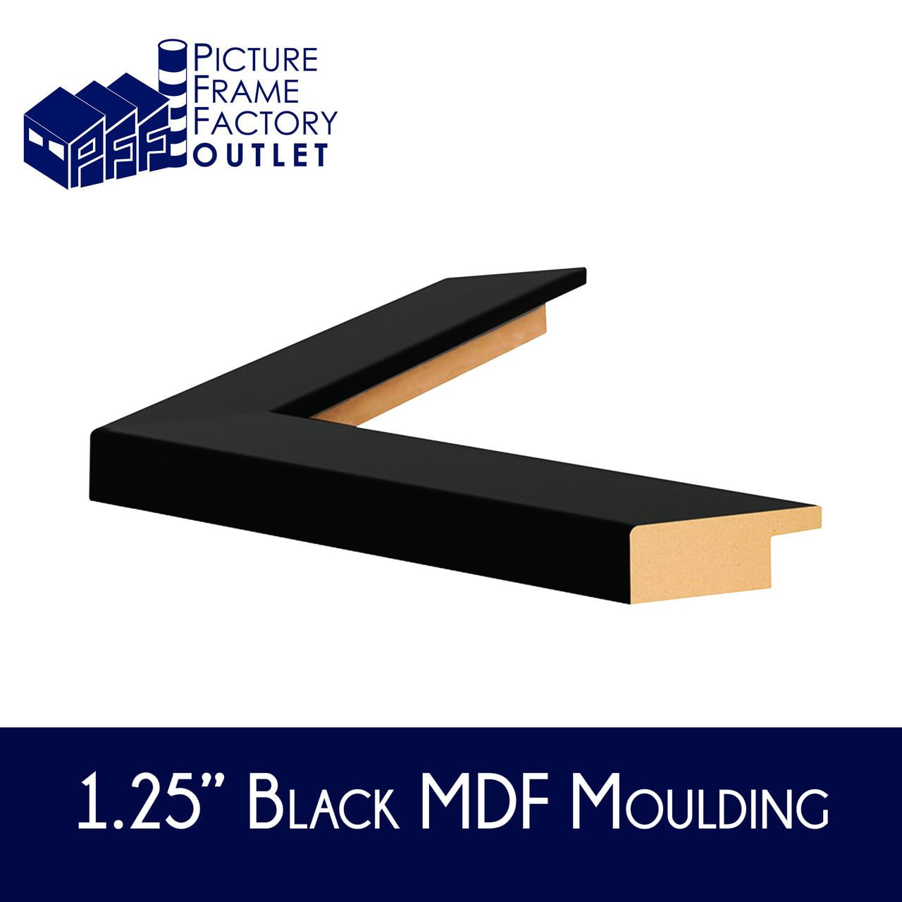 (1) 20x27 - Picture Frame for Puzzles, Photos, Artwork - 1.25" Black MDF Frame with Plexi-Glass and Hanging Hardware