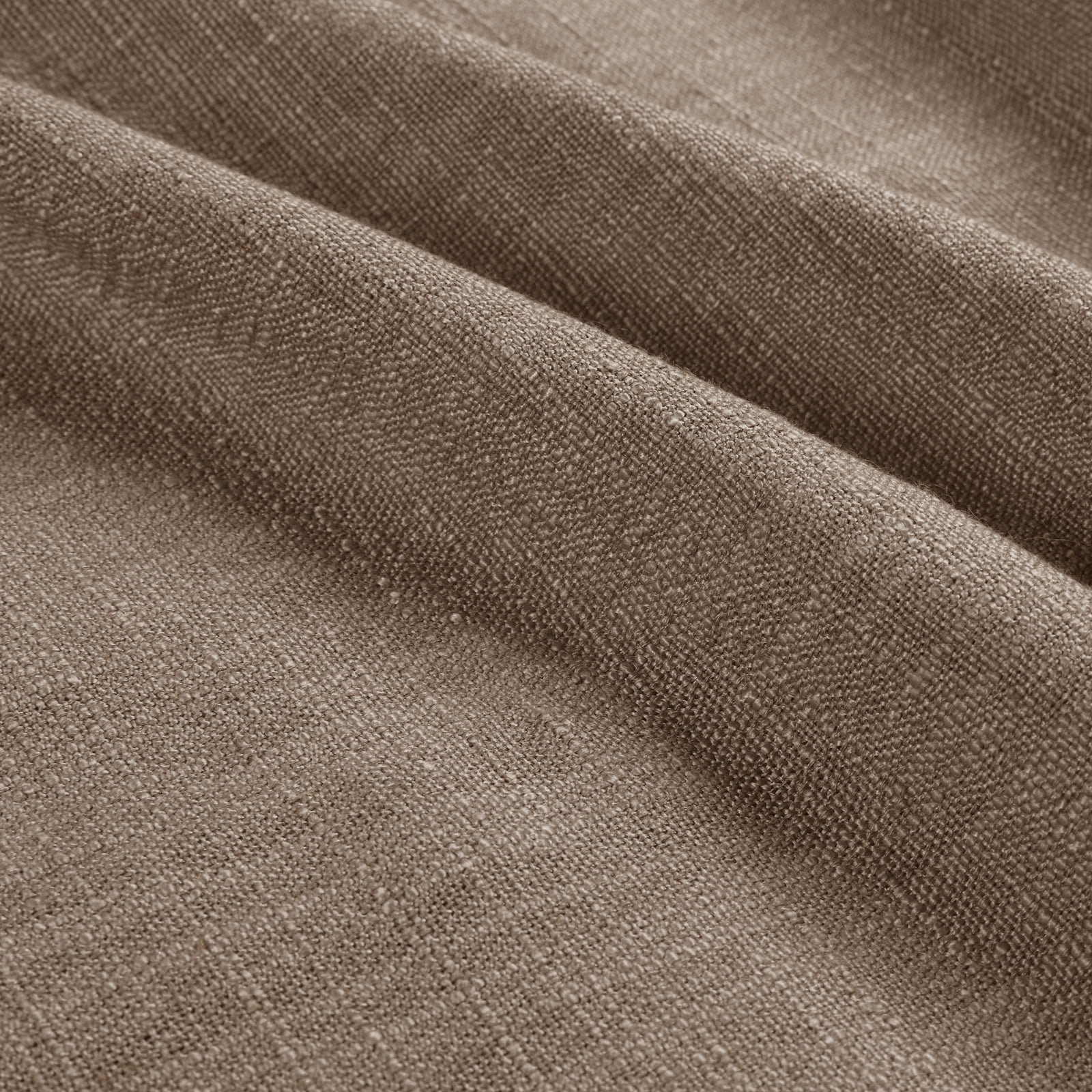 TWOPAGES Linen Blend Drape 72 W X 108 L Inch Light Filtering Pinch Pleat Top Drape for Patio Door, 1 Panel, Rust Brown