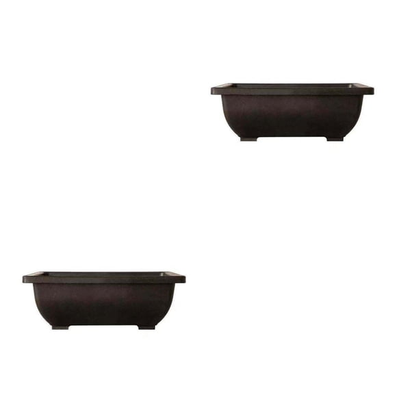 Billuyoard Macetas para plantas bonsái, maceta de arena púrpura de imitación suculenta para interiores y exteriores, jarrón transpirable para 16.00*12.00*5.50 cm 2Conjunto