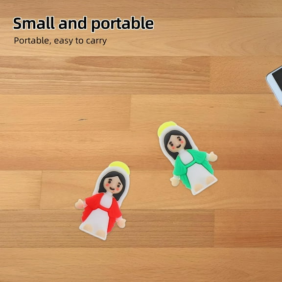 Masteelf 25 Pcs Little Virgin Mary Figures Tiny Mini Virgin Mary Statues Religious Christs Decor For Sunday Easter Eggs Stuffers Baptism Presents