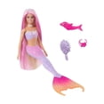 thumbnail image 3 of Muñeca Barbie Fantasía Sirenas Colores Mágicos Cabello Rosa, 3 of 4