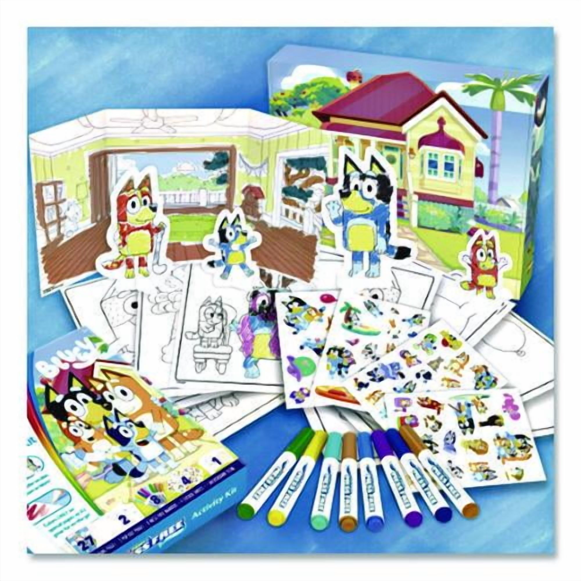 Bluey Color Wonder Activity Kit, Includes Eight Markers, Ages 3 and Up, 10 x 8 Sheets, 27 Pages | Bundle of 5