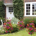 thumbnail image 4 of Artificial Flowers for Outdoors, 2025 New UV Resistant Artificial Outdoor Silk Flowers, Flowers for for Spring Summer Garden Home Porch Decor, 19.6 Inch (Multicolor), 4 of 9