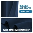 thumbnail image 4 of H.VERSAILTEX Blackout Curtains for Doorway Privacy, Room Divider Curtains for Bedroom Closet Door, Soundproof Temporary Room Divider Curtain (Navy, 42" x 80", 1 Panel), 4 of 7
