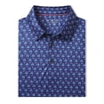 thumbnail image 6 of DTWOOO Men's Golf Shirts Short Sleeve Print Performance Moisture Wicking Dry Fit Golf Polo Shirts for Men, 6 of 8