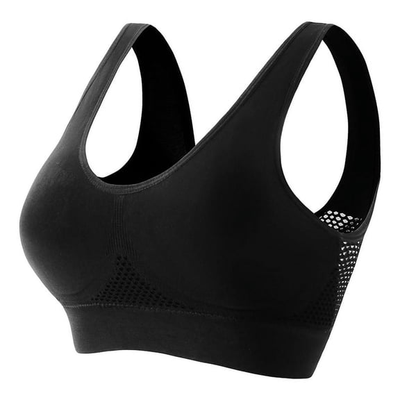 Women Cooling Breathable Wireless Air Bra Anti Sagging Breast Lift Support Lightweight Sports Bra Comfort Active Workout Running Daily Wear Invisible Comfort Underwear