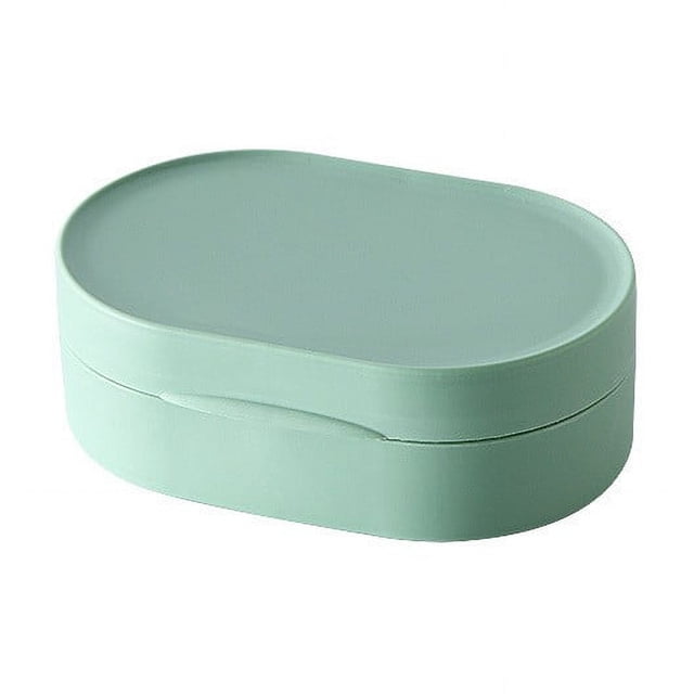 LSLJS Travel Soap Box with Lid Mini Portable Soap Box Creatives Silicones Sealed Storage Box