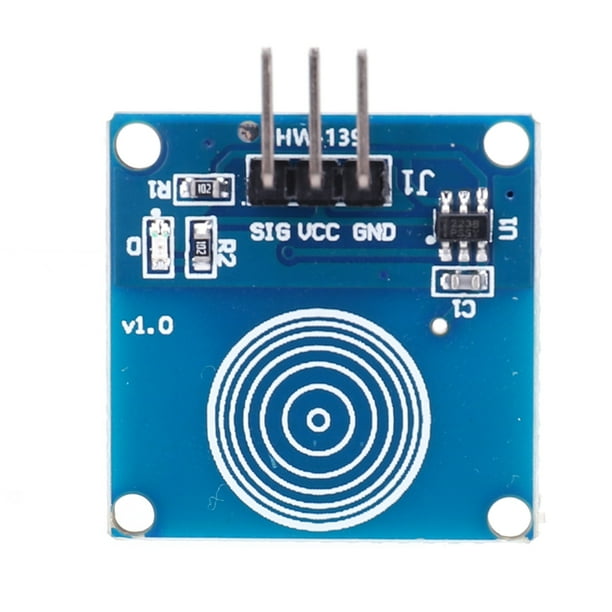 Módulo de sensor táctil Placa de módulo de interruptor de 1 vía DC 2-5.5V Accesorios de escritorio de pared