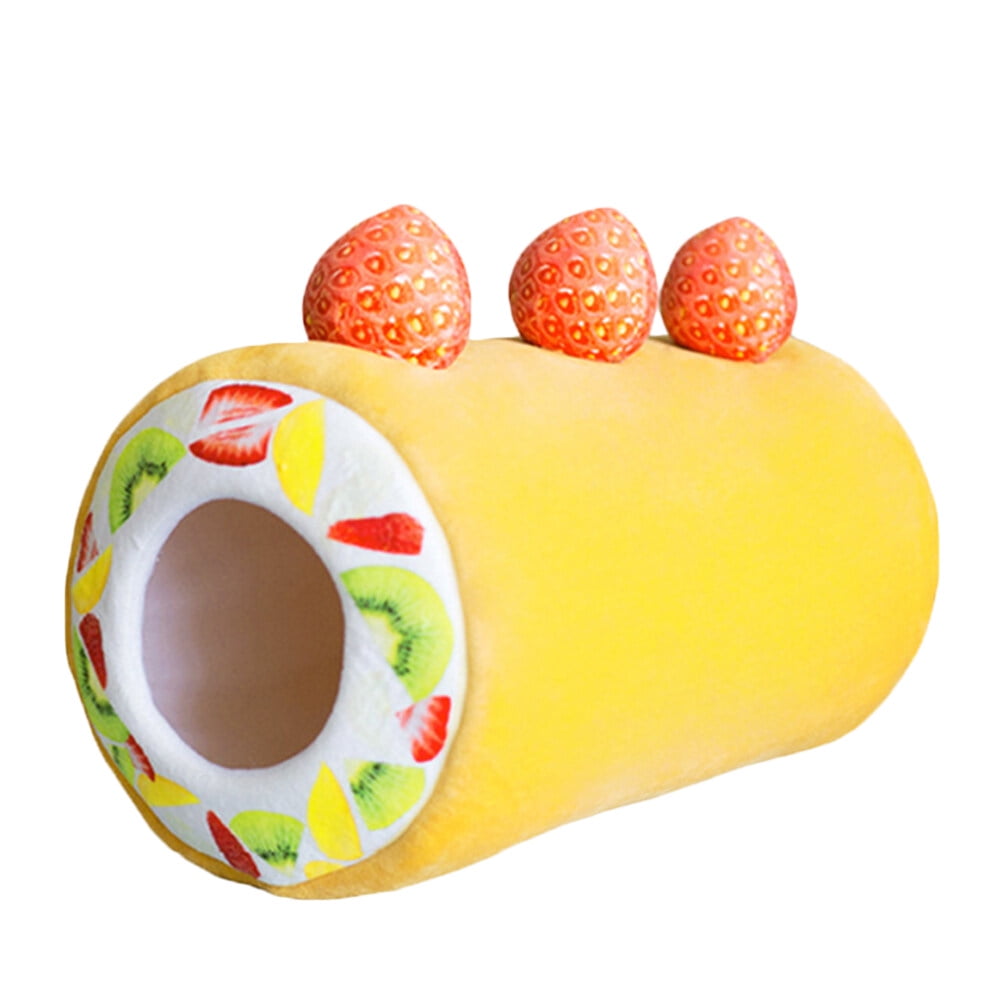 Cat Bed Pet Cat Bed Thickened Kitten House Semi closed Strawberry Cake cat-bed-pet-cat-bed-thickened-kitten-house-semi-closed-strawberry-cake