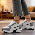 thumbnail image 6 of Women's Platform Sneakers Wedges  Lace Up Shoes Increase Fashion Sneakers for Womens Girls, 6 of 6