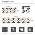 thumbnail image 3 of Yayeee Faucet Mat for Kitchen Sink 14.7" Diatomite Long Splash Guard Pad, Black Retro Flower, 2 Pack, 3 of 7
