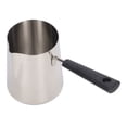 thumbnail image 4 of Milk Frothing Jug 201 Stainless Steel Long Handle Easy Cleaning Glossy Texture Scale Design Coffee Pitcher Jug for DIY Cooking 600ML, 4 of 5