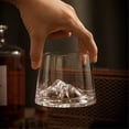 thumbnail image 3 of Vasos de whisky Old Fashioned, 225 ml (7,6 oz), diseño de montaña, base gruesa, ideales for el hogar, restaurantes y bares., 3 of 7